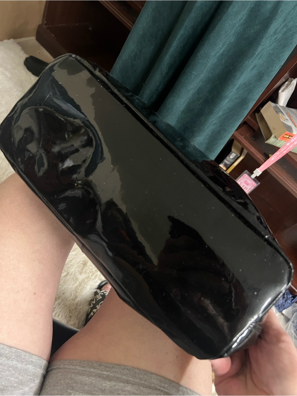 Coach Madison 2012 Black Patent Leather Tote with Chain Handles - Picture 2 of 5